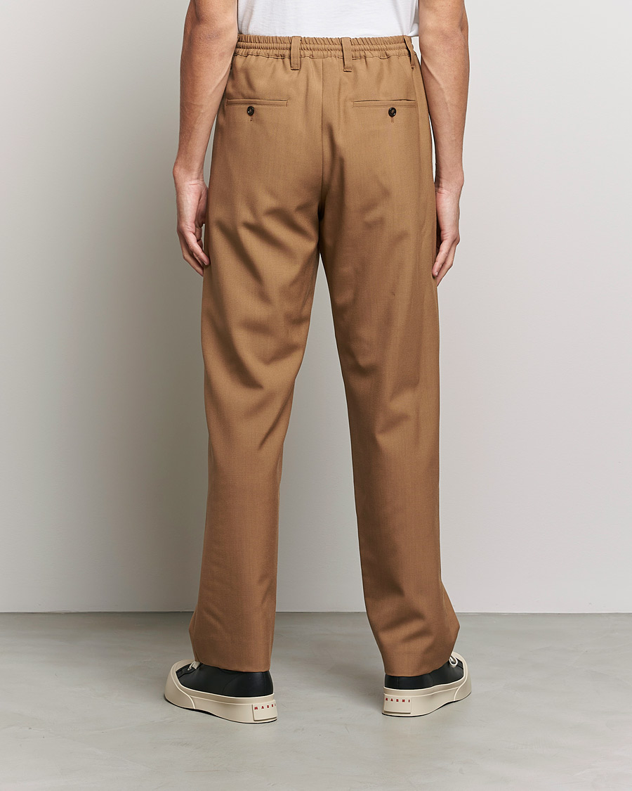 Mies | Housut | Marni | Tropical Wool Trousers Beige