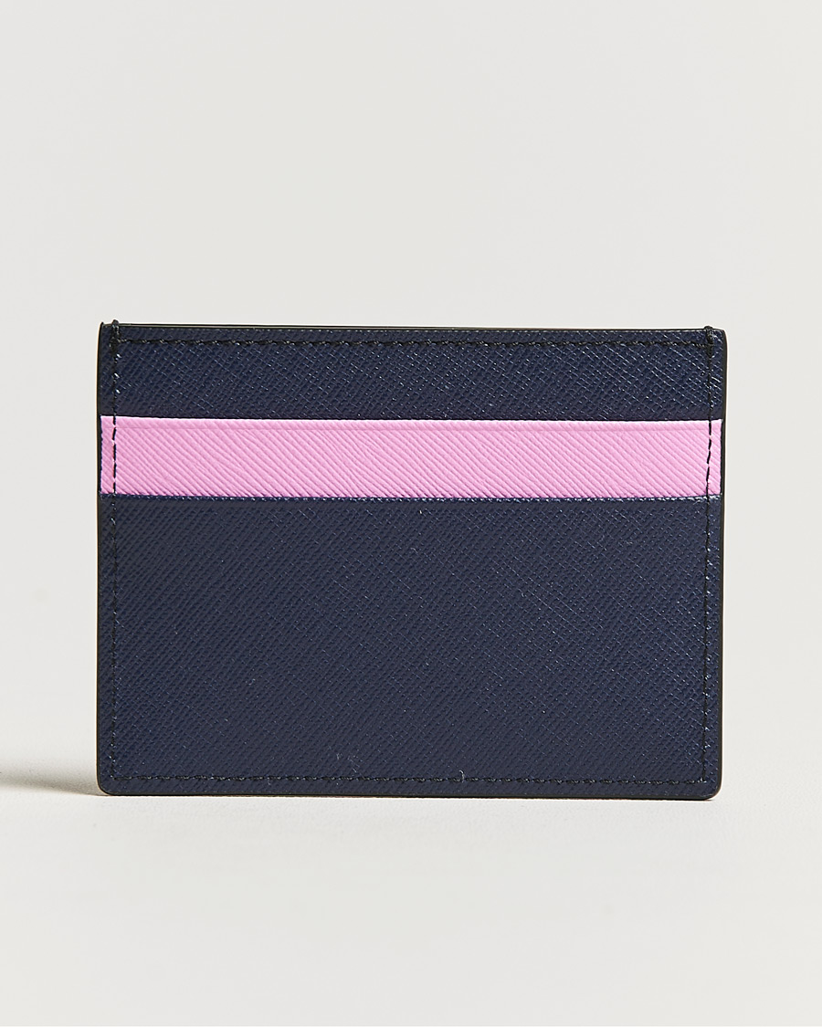 Mies | Marni Saffiano Leather Card Holder Navy | Marni | Saffiano Leather Card Holder Navy