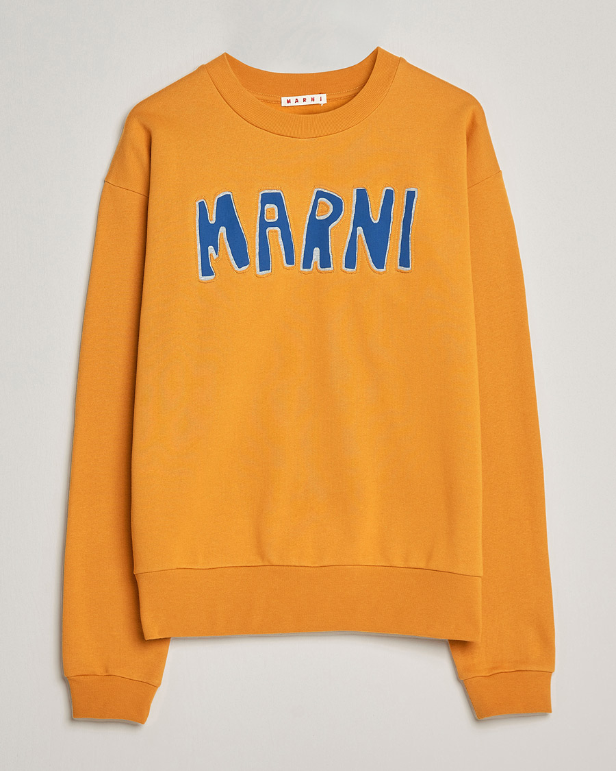 Mies | Puserot | Marni | Brushed Logo Sweatshirt Yellow