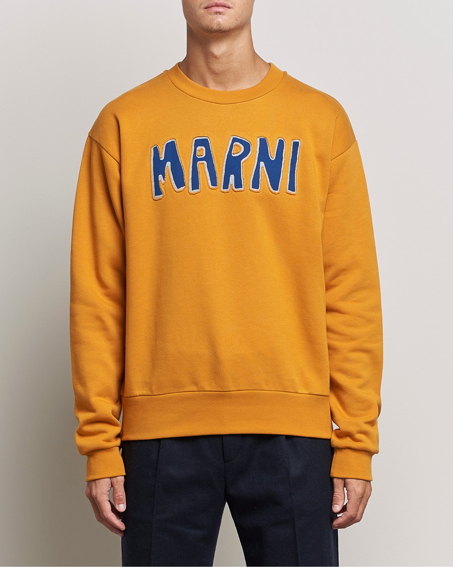 Mies | Marni | Marni | Brushed Logo Sweatshirt Yellow