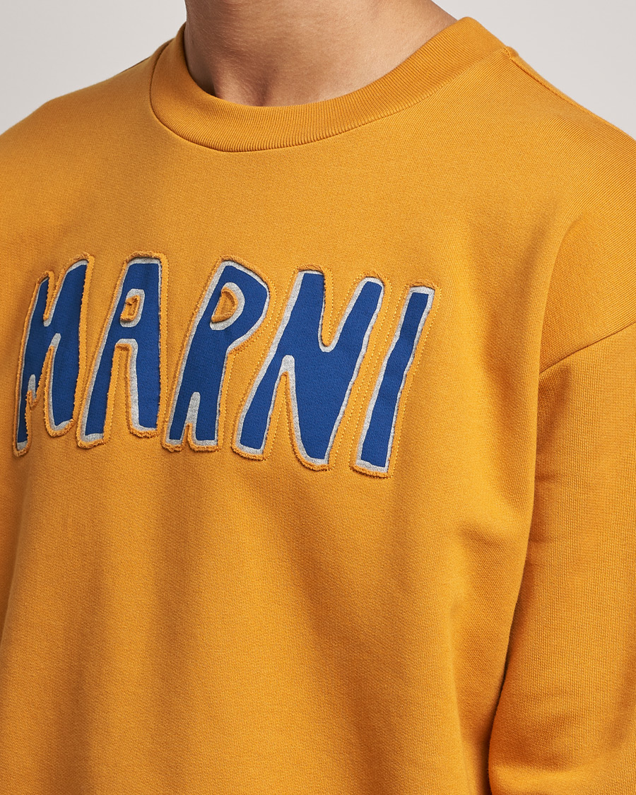 Mies | Puserot | Marni | Brushed Logo Sweatshirt Yellow