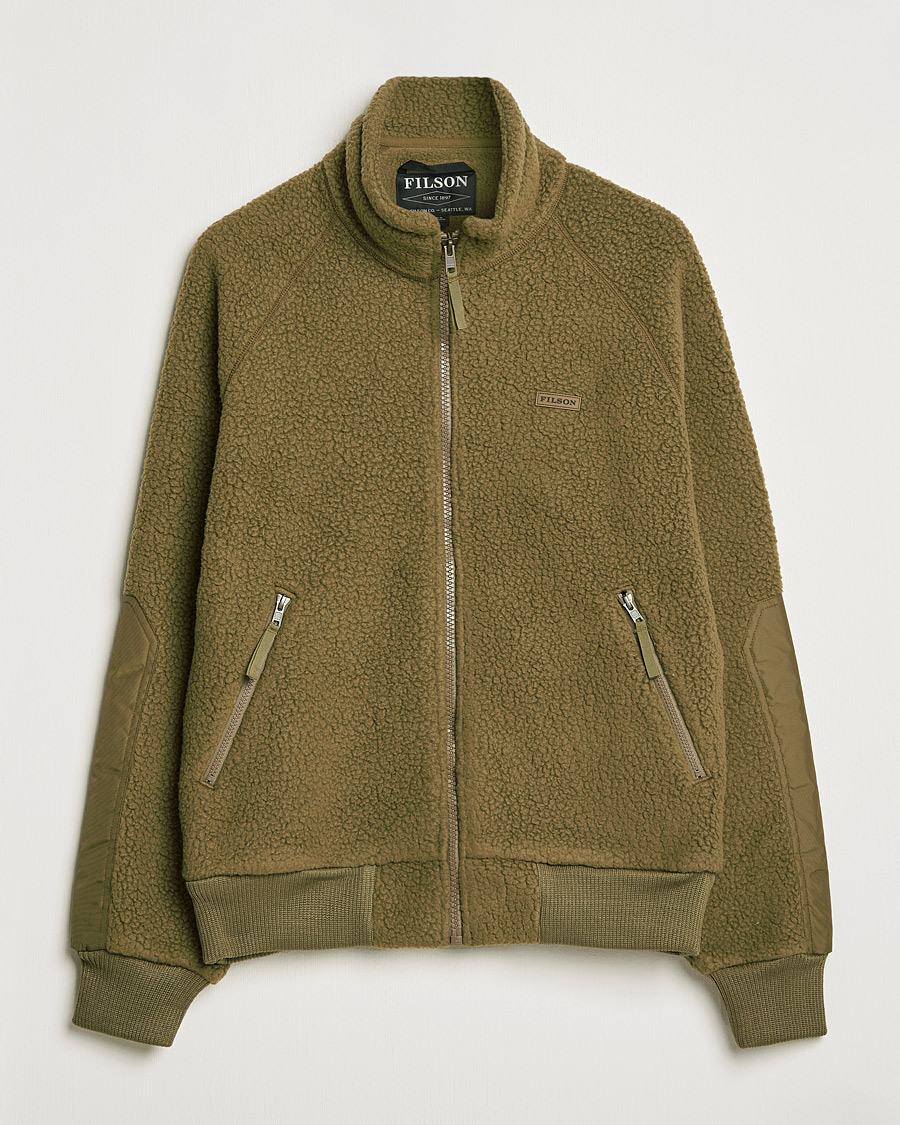 Mies | Puserot | Filson | Sherpa Fleece Jacket Marsh Olive
