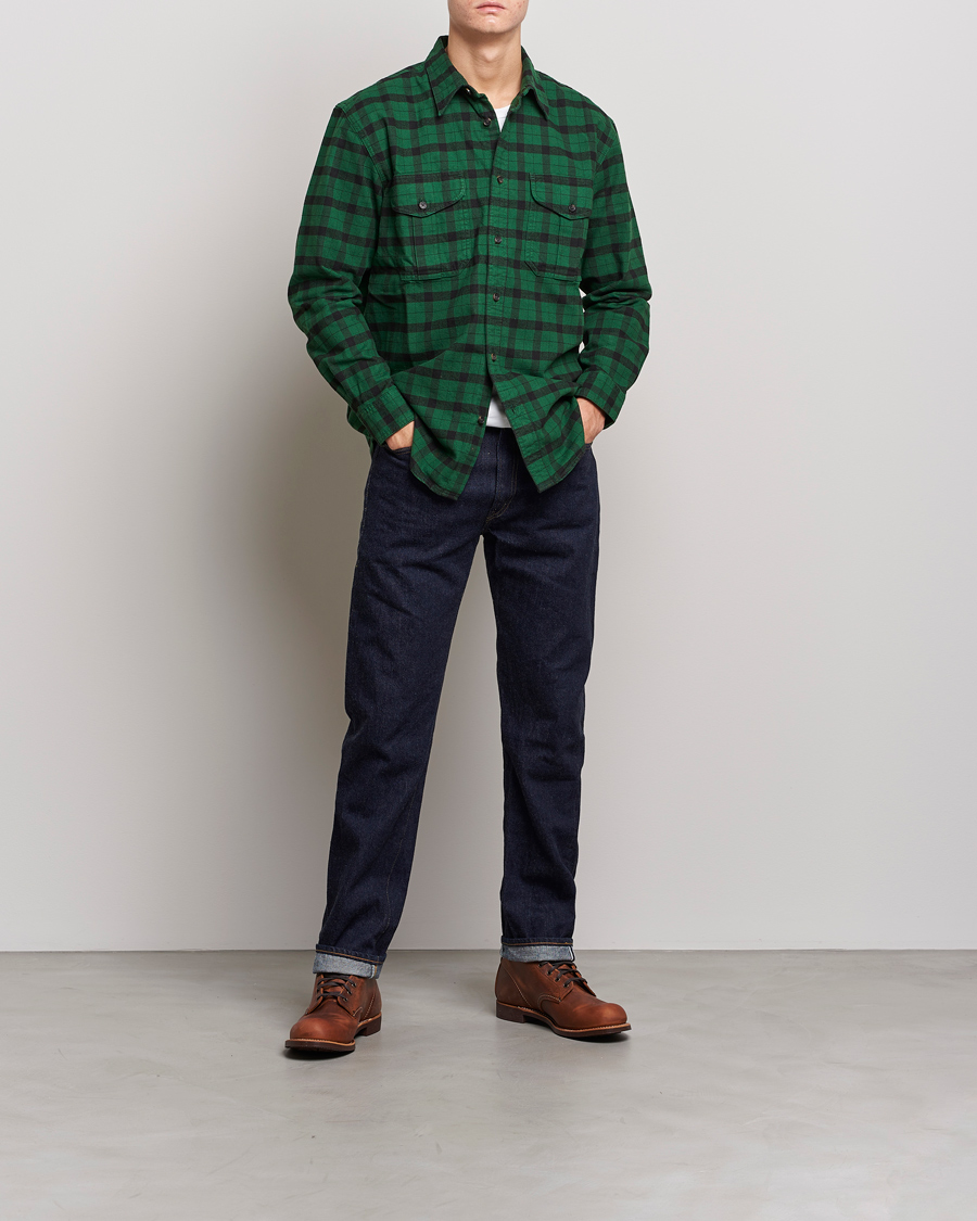 Mies | Kauluspaidat | Filson | Alaskan Guide Shirt Bottle Green Black