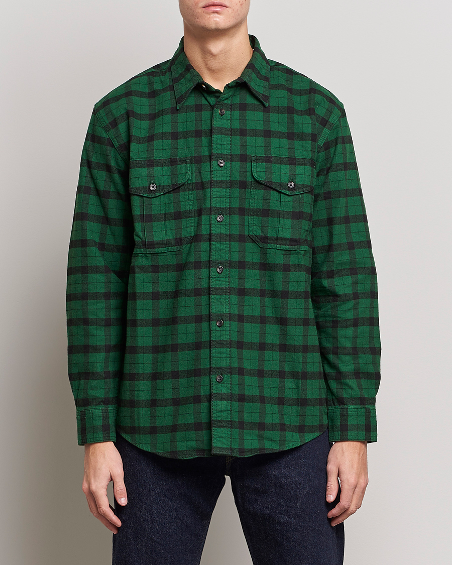 Mies | Kauluspaidat | Filson | Alaskan Guide Shirt Bottle Green Black