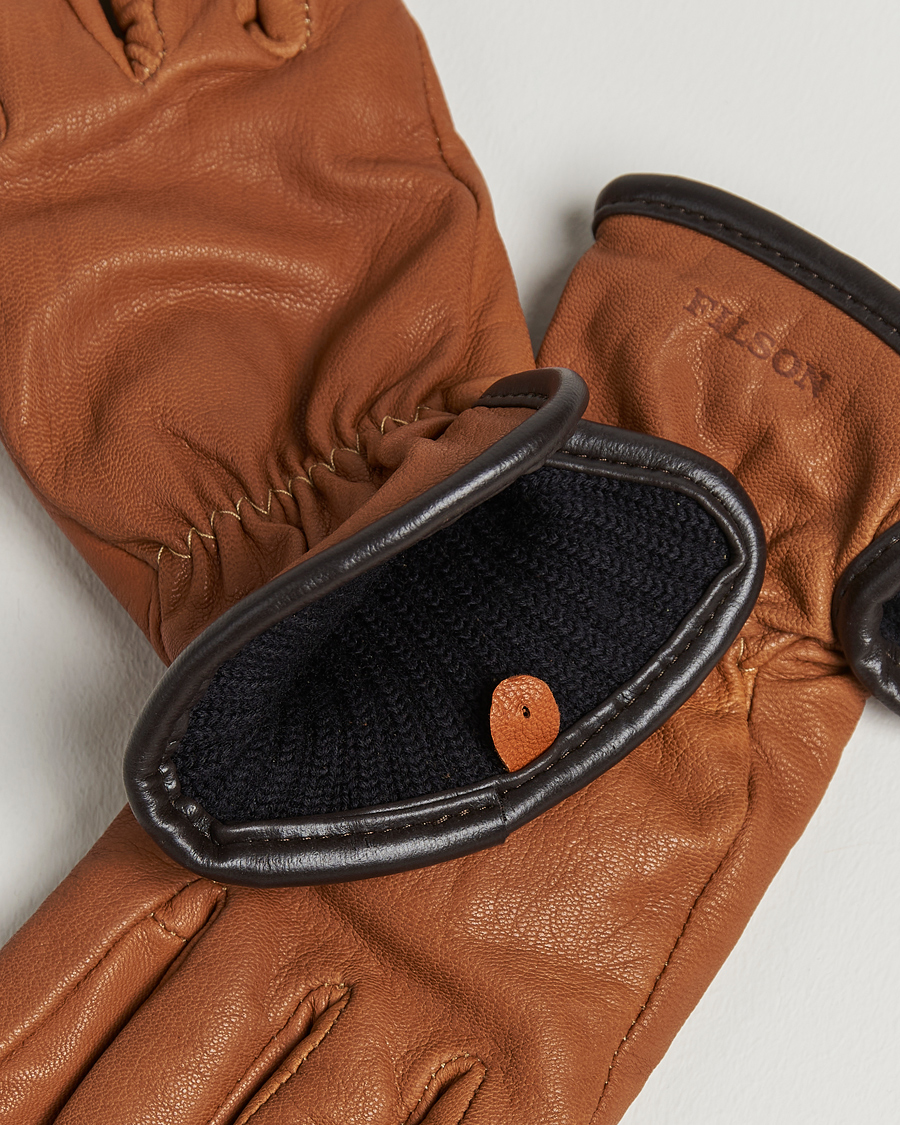 Mies | Filson Original Lined Goatskin Gloves Saddle Brown | Filson | Original Lined Goatskin Gloves Saddle Brown