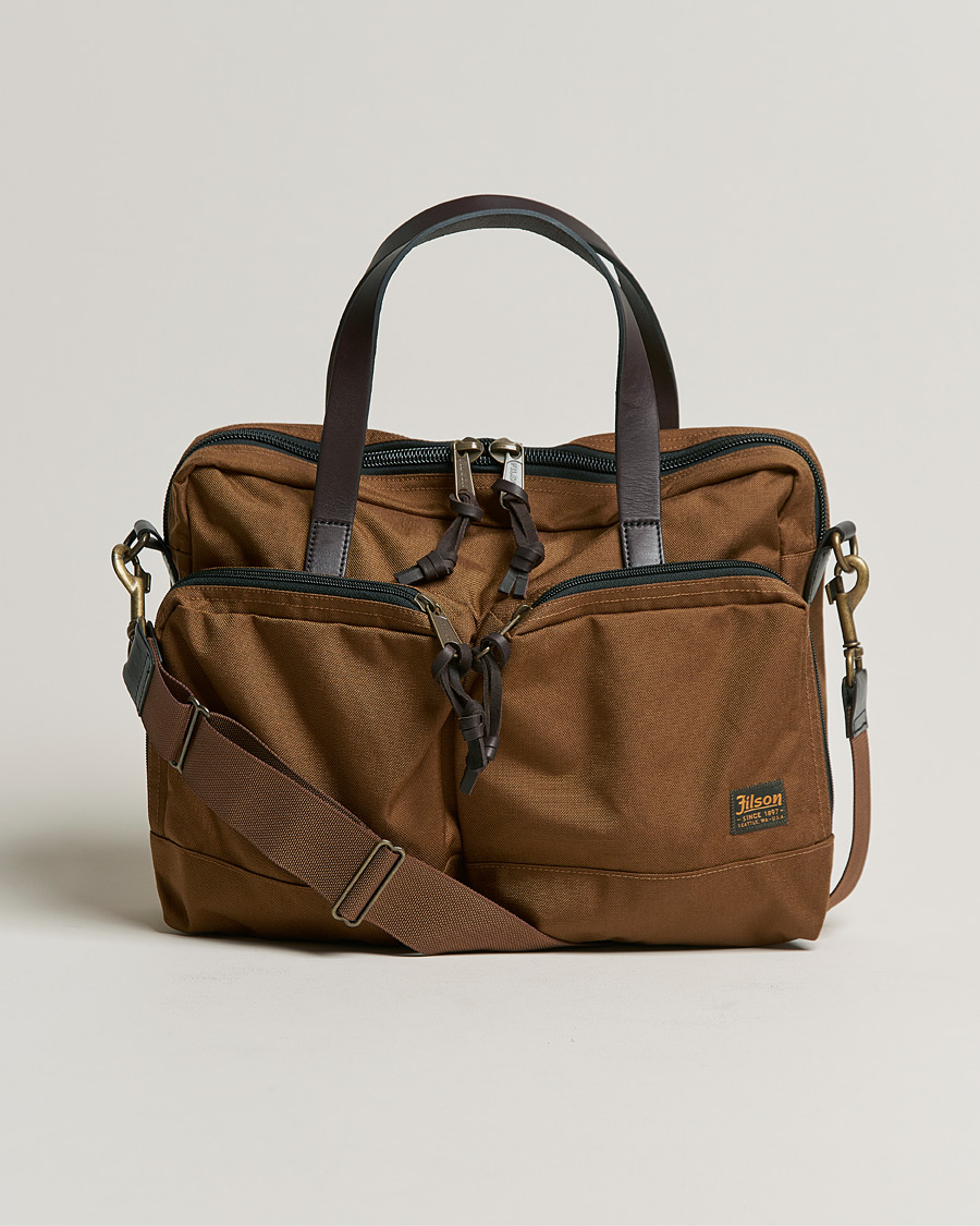 Mies | Filson Dryden Cordura Nylon Briefcase Whiskey | Filson | Dryden Cordura Nylon Briefcase Whiskey