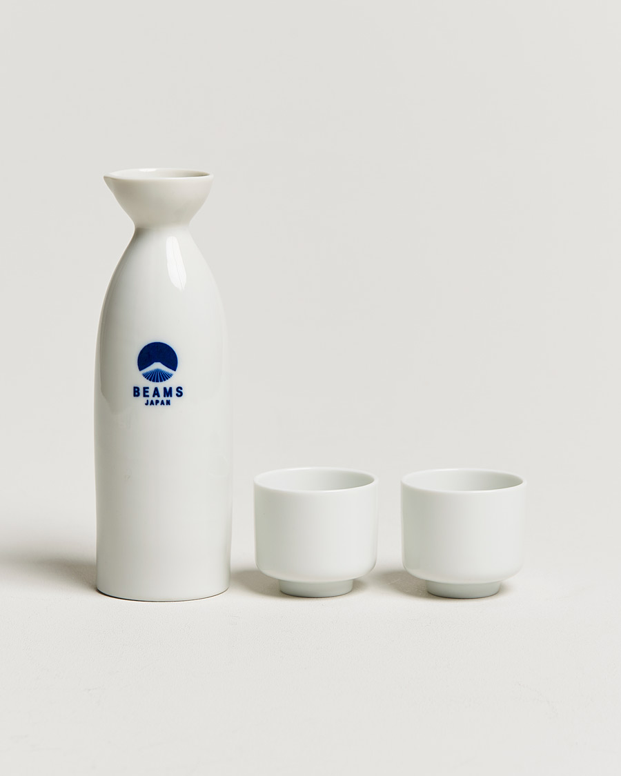 Mies |  | Beams Japan | Sake Bottle & Cup Set White