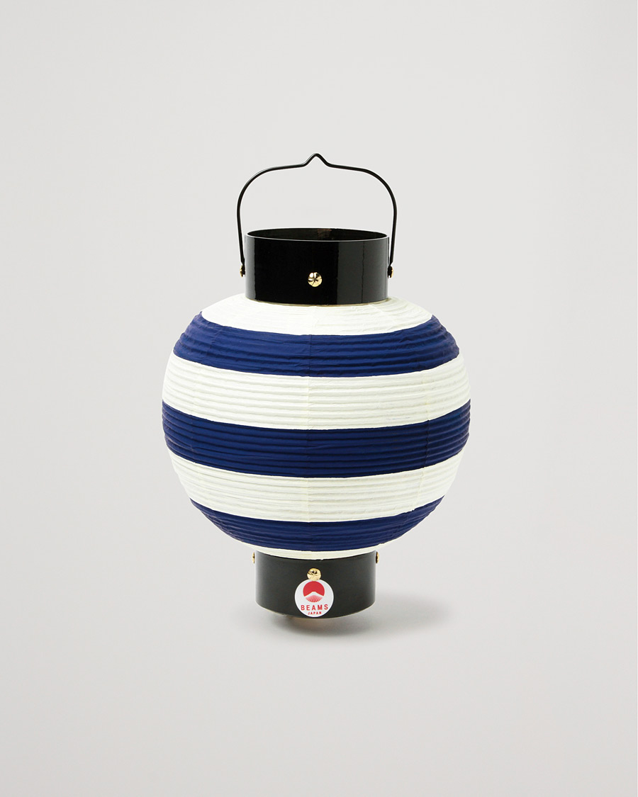 Mies | Koristeet | Beams Japan | Striped Paper Lantern Indigo