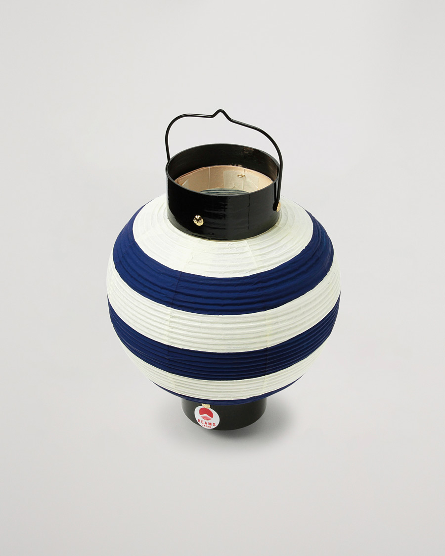 Mies | Kotona viihtyvälle | Beams Japan | Striped Paper Lantern Indigo