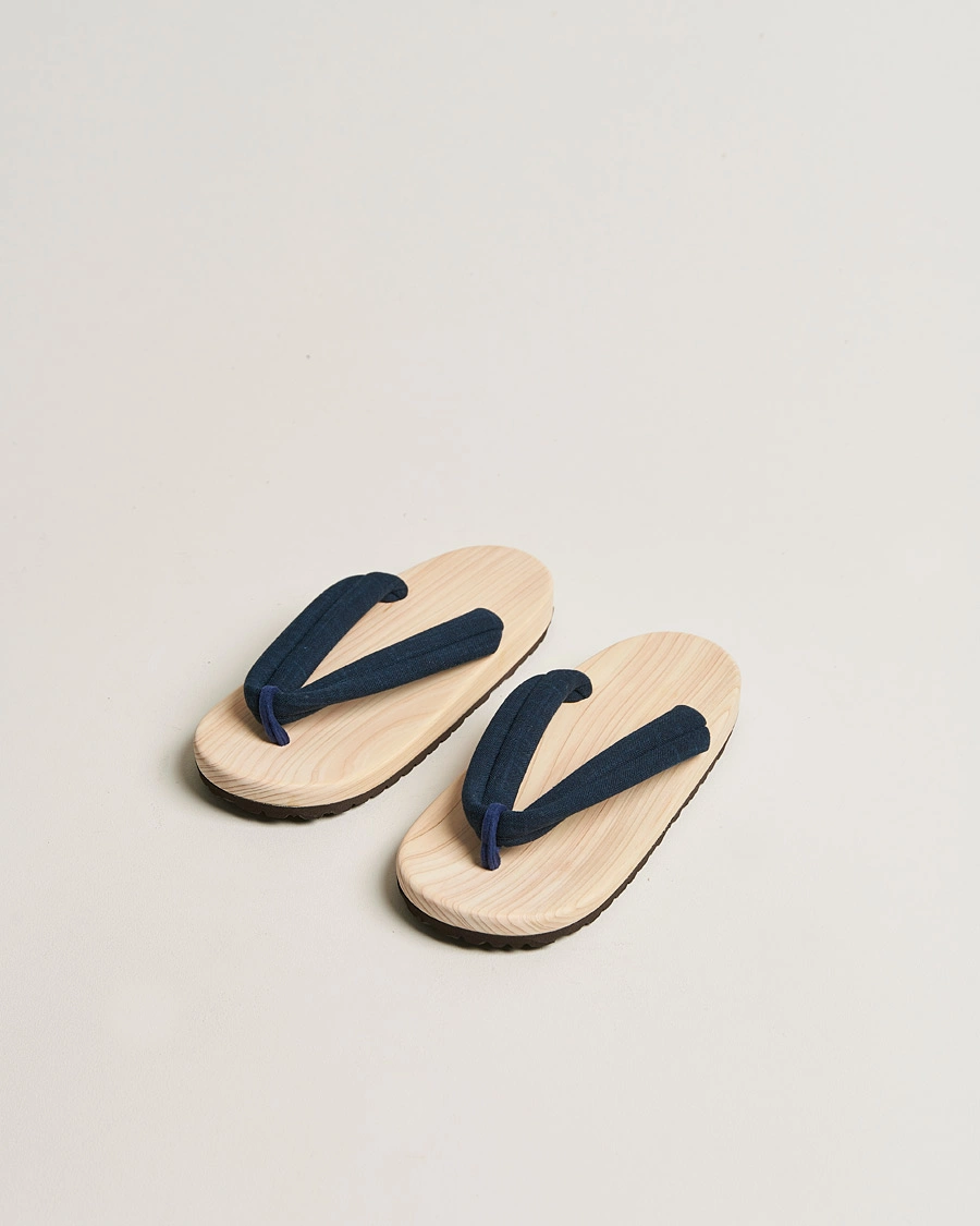 Mies |  | Beams Japan | Wooden Geta Sandals Navy