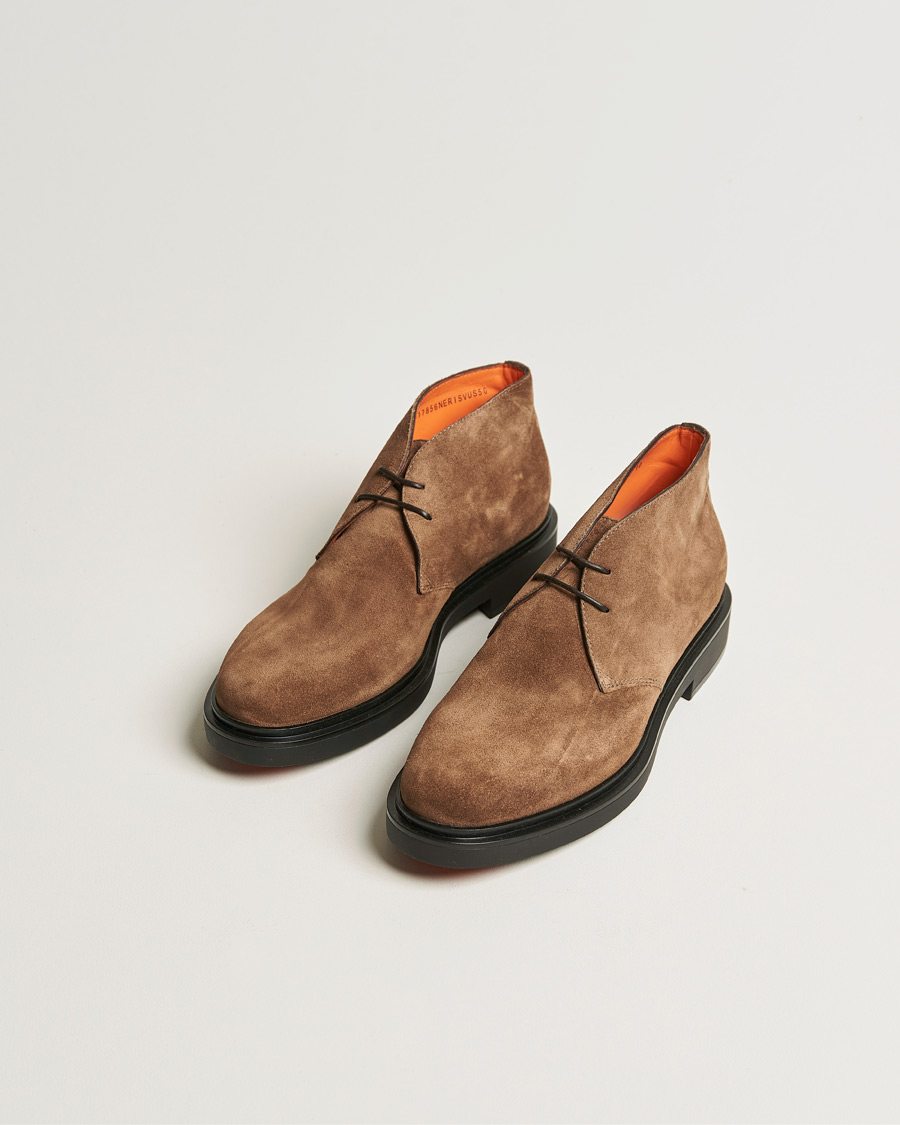 Mies | Santoni Wembley Desert Boot Brown Suede | Santoni | Wembley Desert Boot Brown Suede