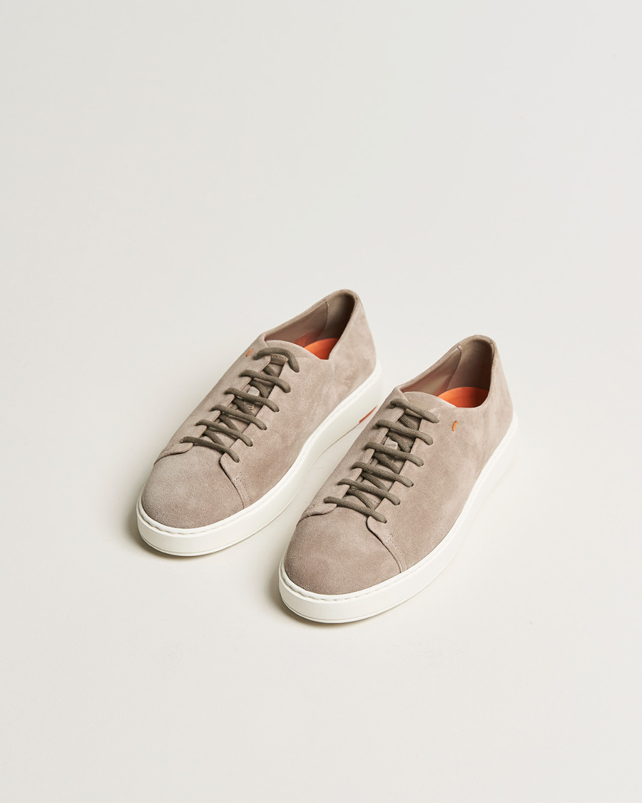 Mies | Santoni Cleanic Sneakers Beige Suede | Santoni | Cleanic Sneakers Beige Suede