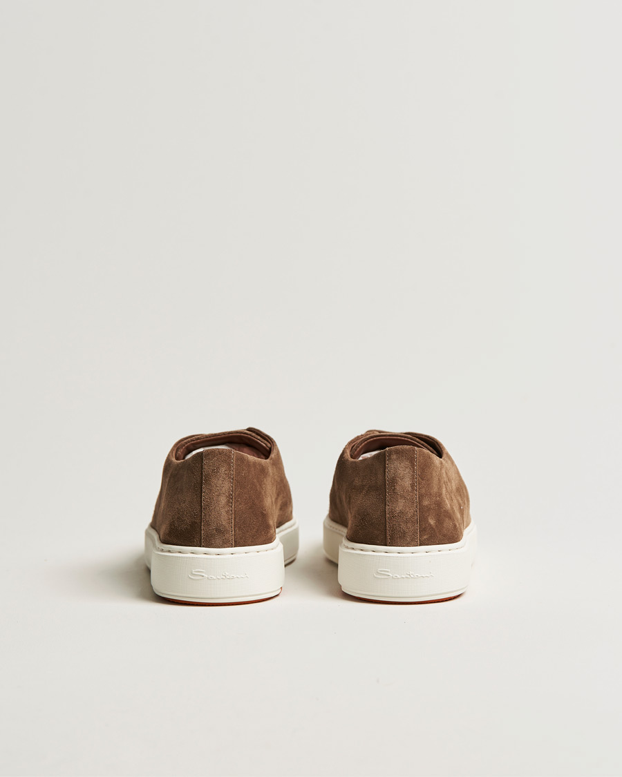 Mies | Tennarit | Santoni | Cleanic Sneakers Dark Brown Suede