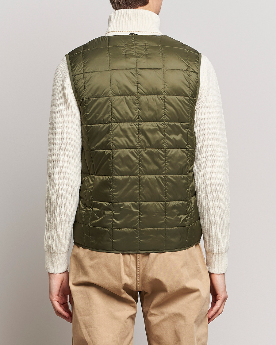 Mies | Takit | TAION | V-Neck Lightweight Down Vest Dark Olive