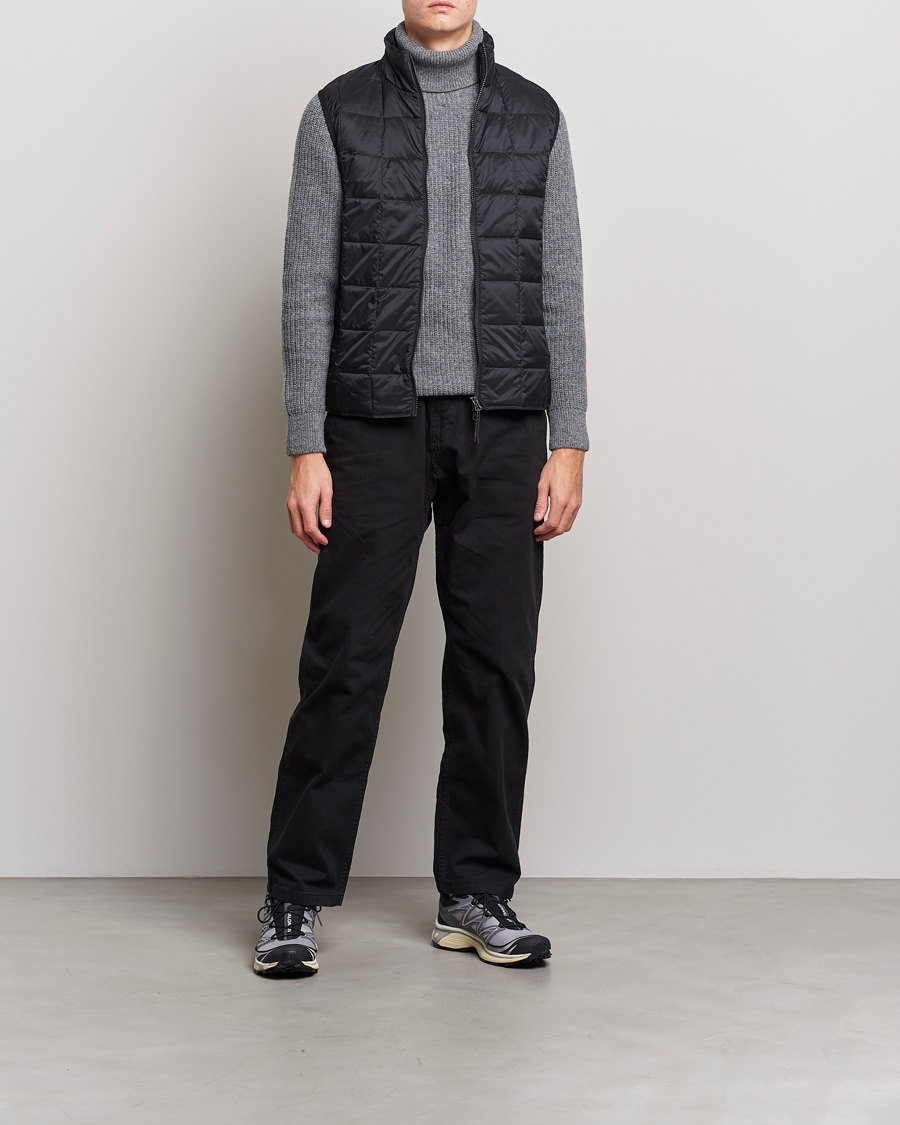 Mies | Ulkoliivit | TAION | High Neck Full Zip Lightweight Down Vest Black