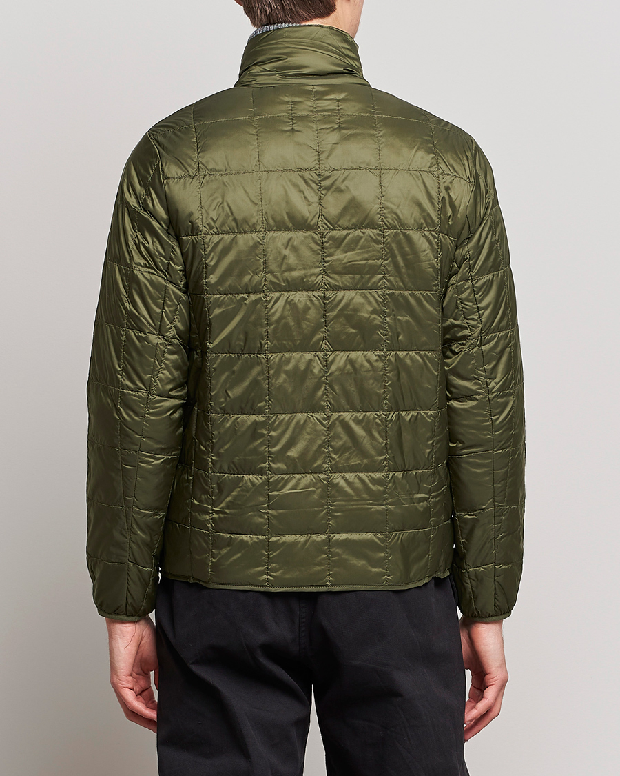 Mies | Takit | TAION | High Neck Full Zip Lightweight Down Jacket Dark Olive