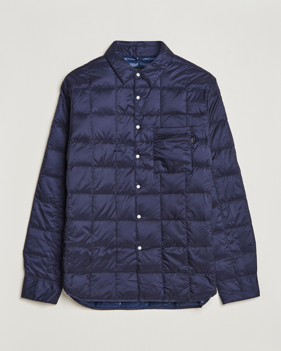 Mies | Kauluspaidat | TAION | Lightweight Down Shirt Navy