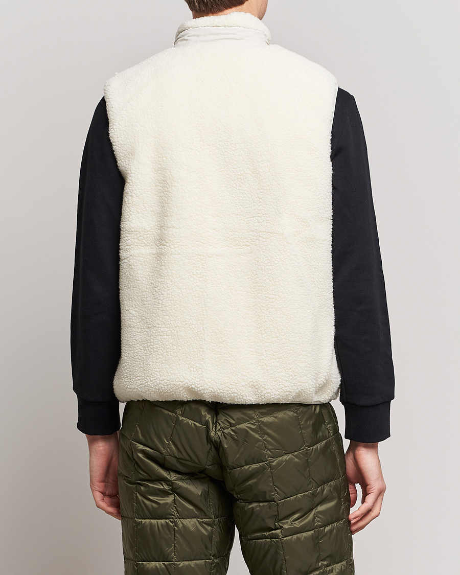 Mies | Takit | TAION | Reversible Fleece Vest Ice Grey/Ivory
