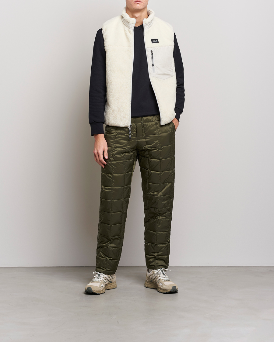 Mies | Takit | TAION | Reversible Fleece Vest Ice Grey/Ivory