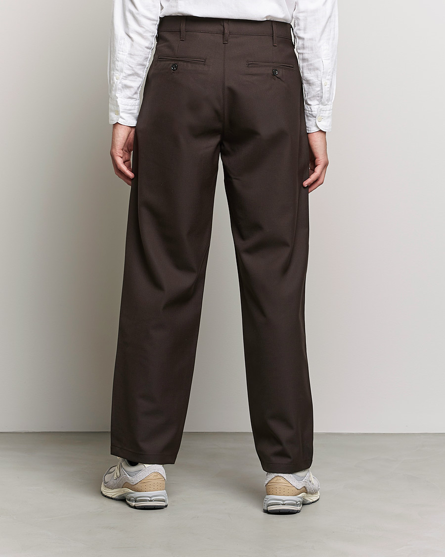 Mies | Housut | Sunflower | Soft Wool Trousers Brown