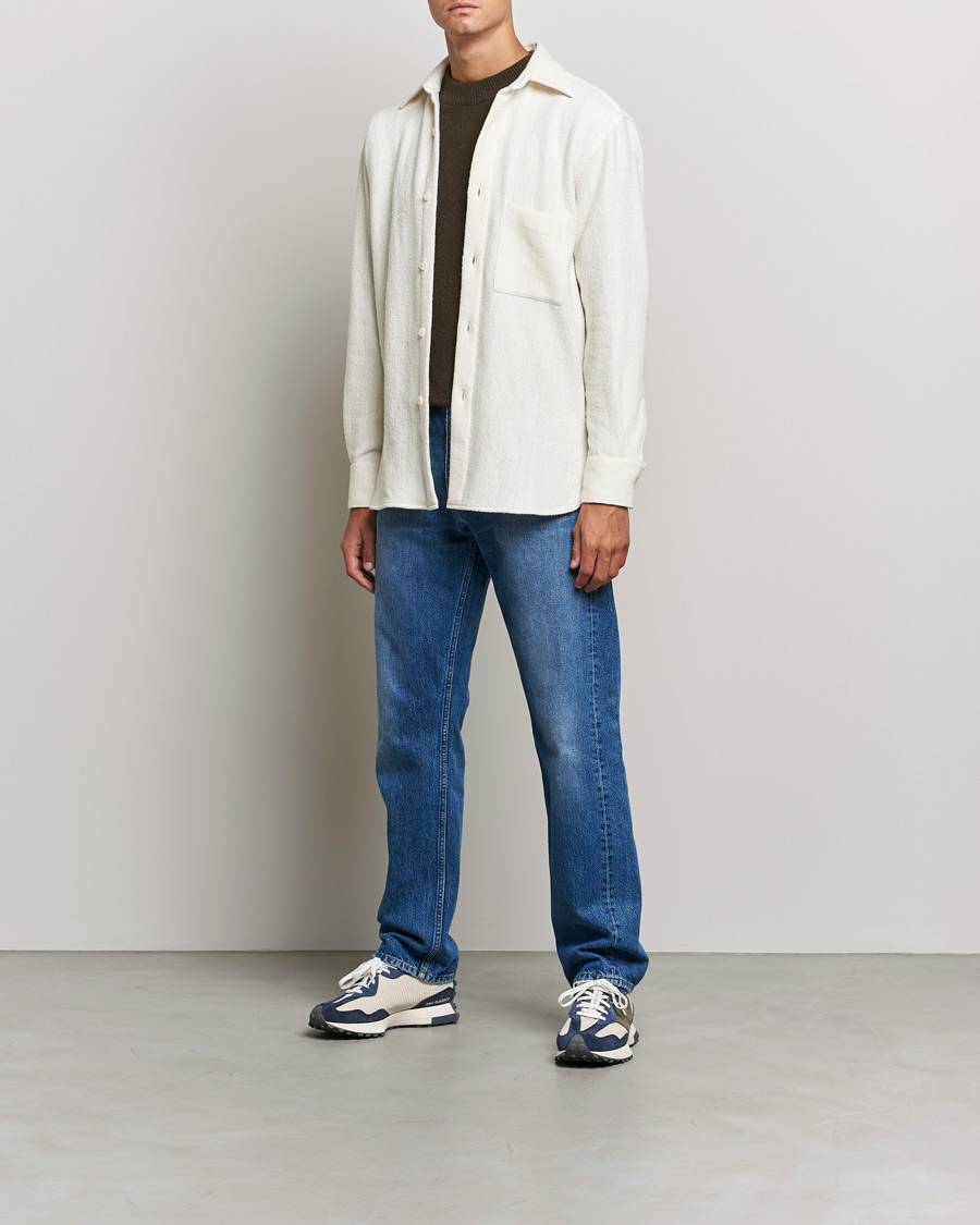 Mies | Kauluspaidat | Sunflower | Alan Boucle Overshirt Off White