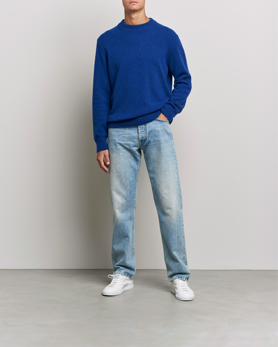 Mies | Puserot | Sunflower | Moon Alpaca Sweater Electric Blue