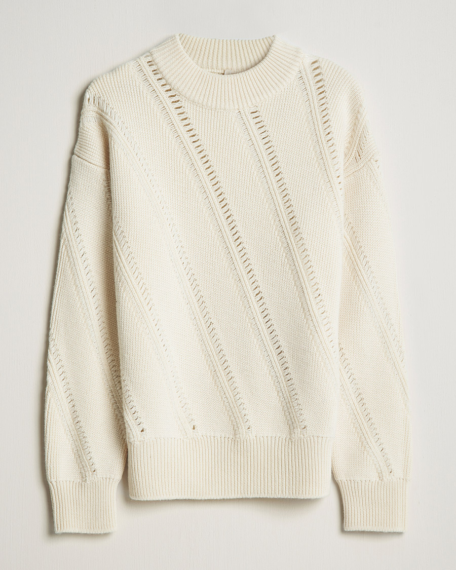 Mies | Puserot | Sunflower | Pietro Knitted Sweater Off White
