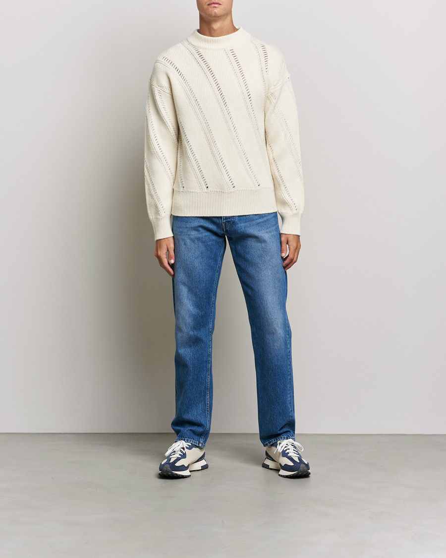 Mies | Puserot | Sunflower | Pietro Knitted Sweater Off White
