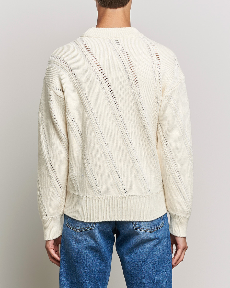 Mies | Puserot | Sunflower | Pietro Knitted Sweater Off White