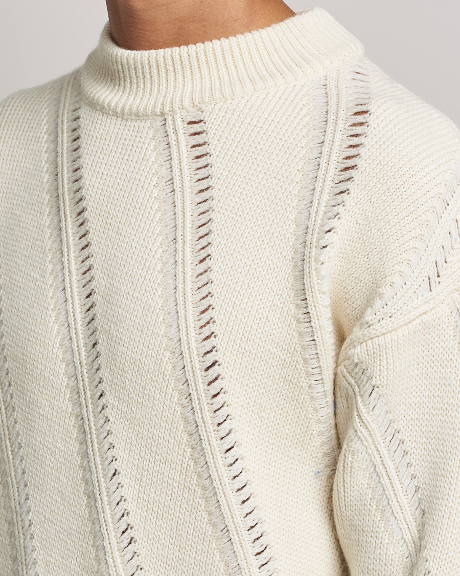 Mies | Puserot | Sunflower | Pietro Knitted Sweater Off White