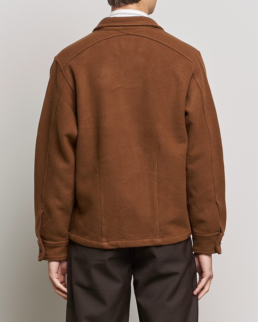 Mies | Takit | Sunflower | Wool Shirt Jacket Brown