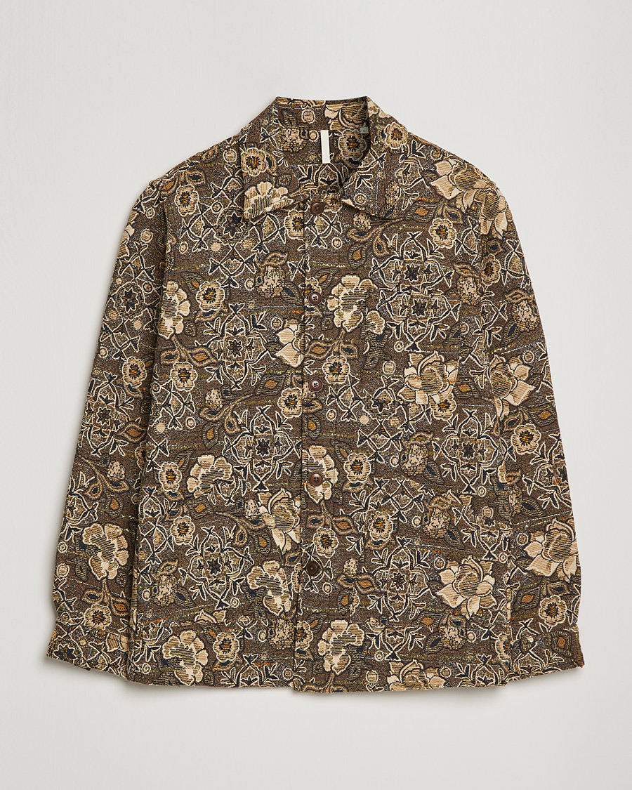 Mies | Takit | Sunflower | Jacquard Flower Jacket Brown