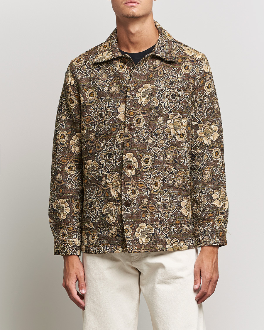 Mies | Takit | Sunflower | Jacquard Flower Jacket Brown