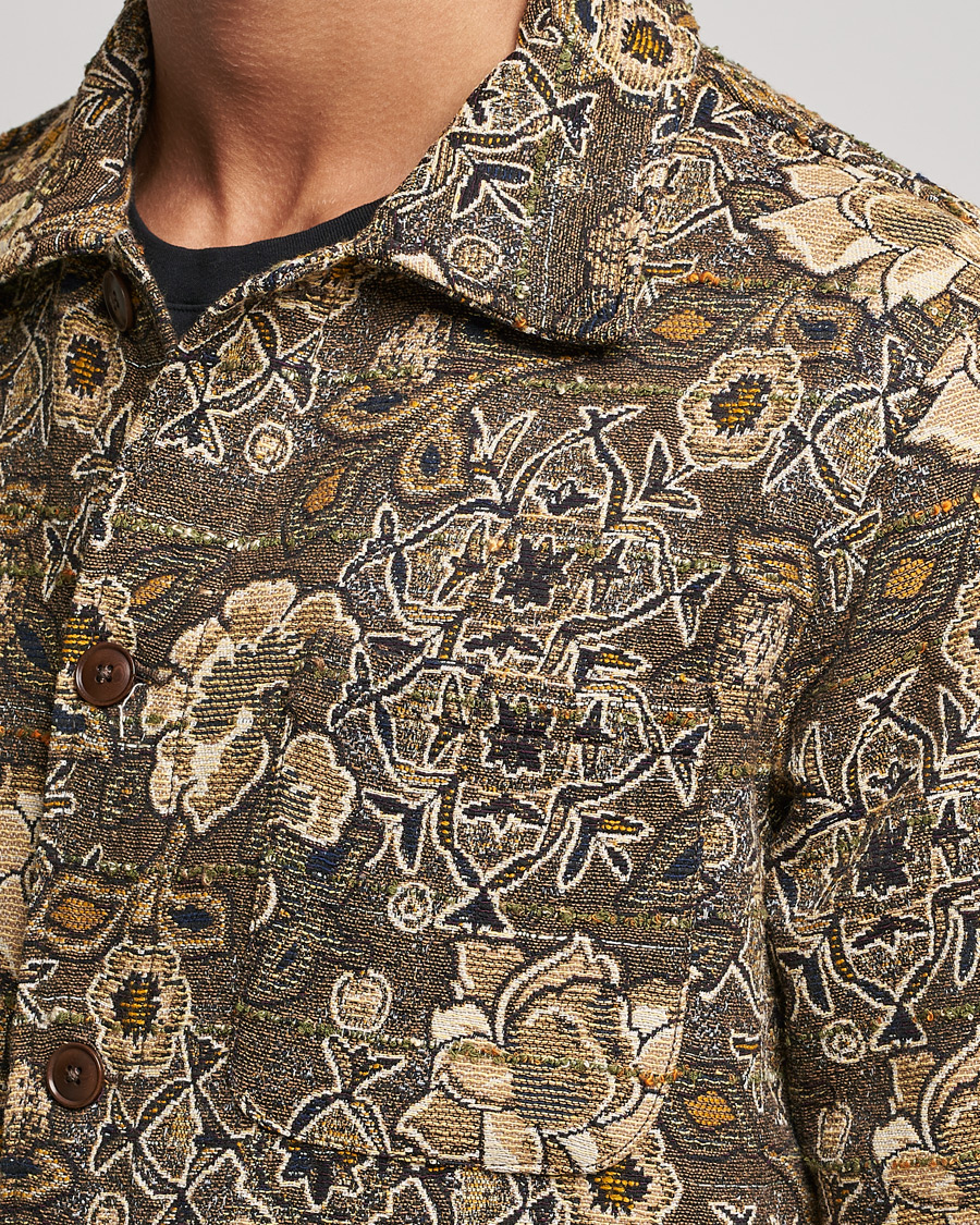 Mies | Takit | Sunflower | Jacquard Flower Jacket Brown