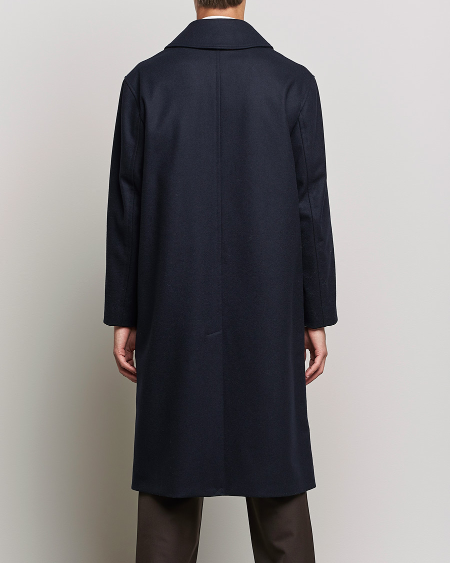 Mies | Takit | Sunflower | Heavy Wool Winter Coat Dark Navy