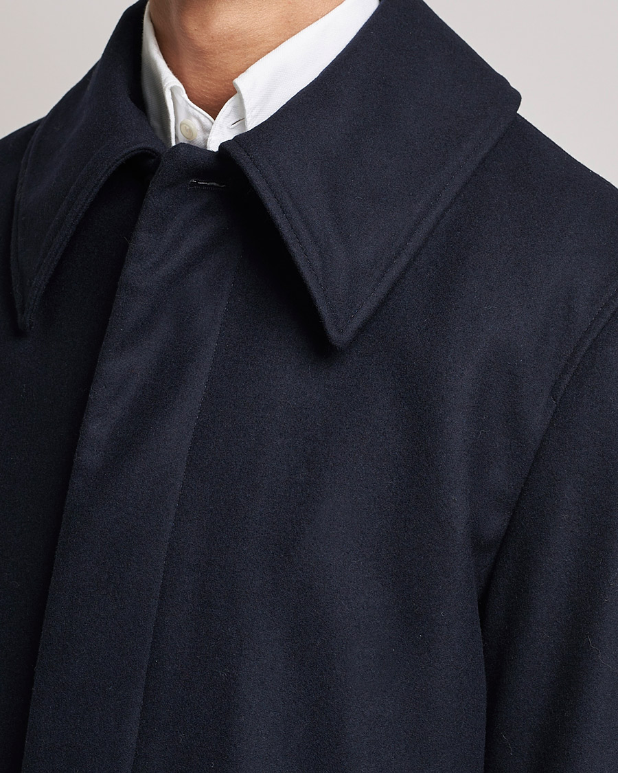 Mies | Takit | Sunflower | Heavy Wool Winter Coat Dark Navy