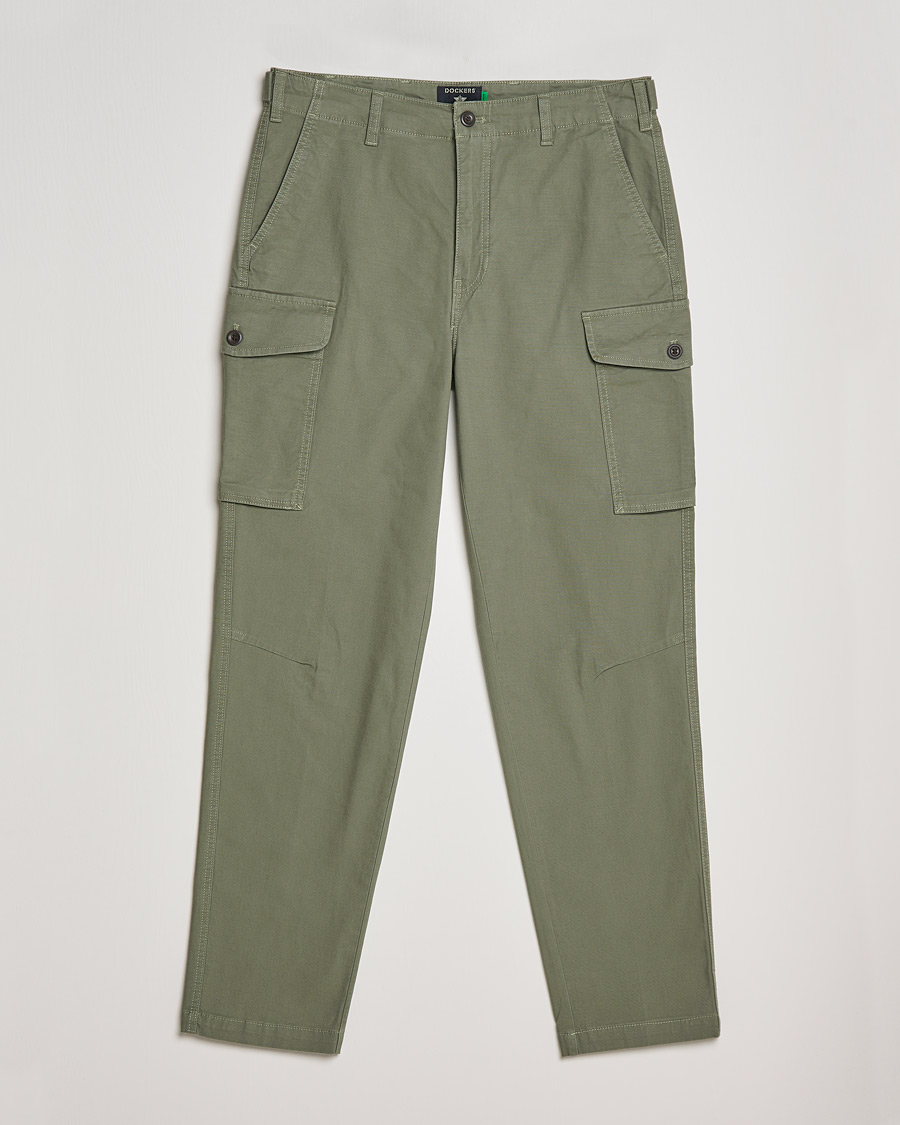Mies | Housut | Dockers | Tapered Cotton Cargo Pant Olive