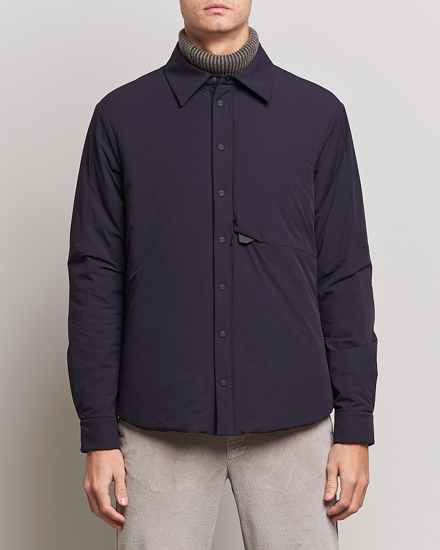 Mies | Takit | SEASE | Gate Padded Overshirt Navy