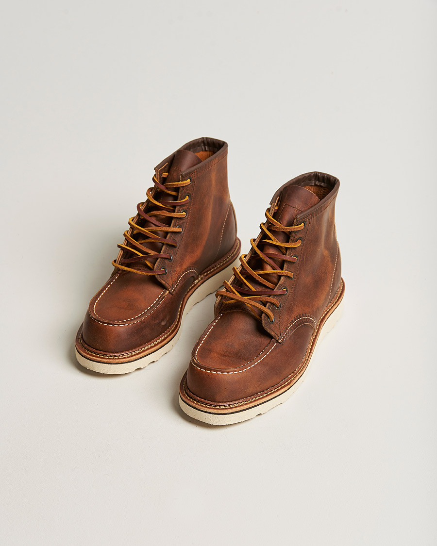 Mies | Nauhalliset varsikengät | Red Wing Shoes | Moc Toe Boot Cooper Rough/Tough Leather