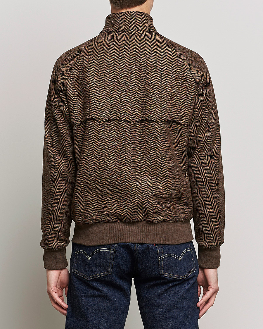 Mies | Takit | Baracuta | G9 Herringbone Wool Jacket Brown