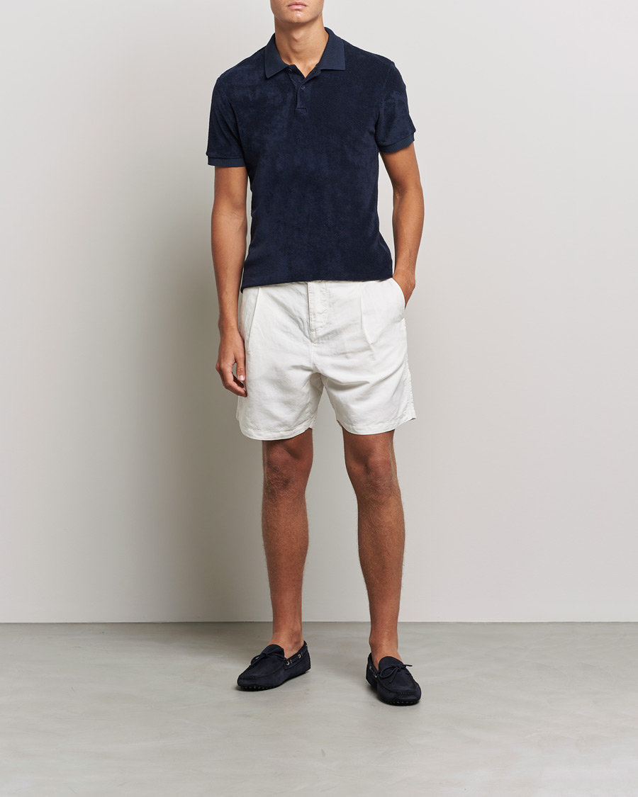 Mies | Pikeet | Orlebar Brown | Jarrett Towelling Polo Night Iris