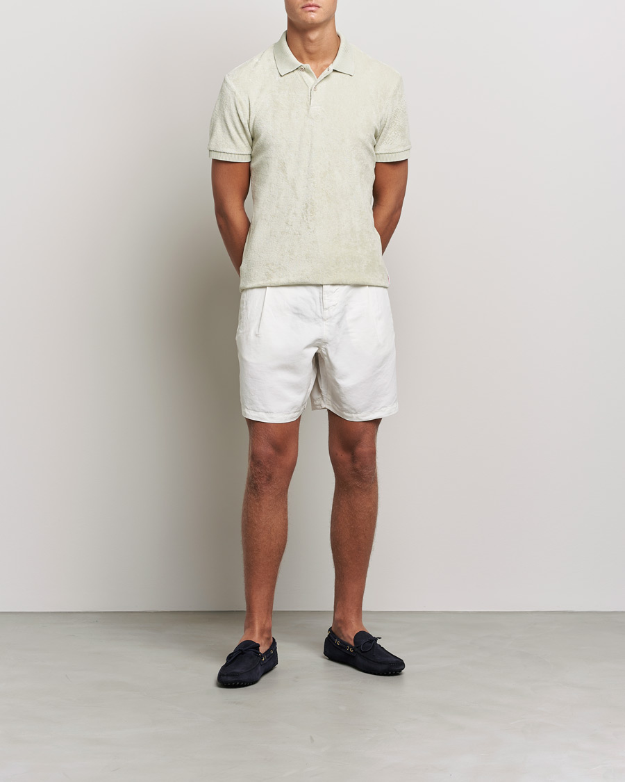 Mies | Orlebar Brown | Orlebar Brown | Jarrett Towelling Polo Parched Green