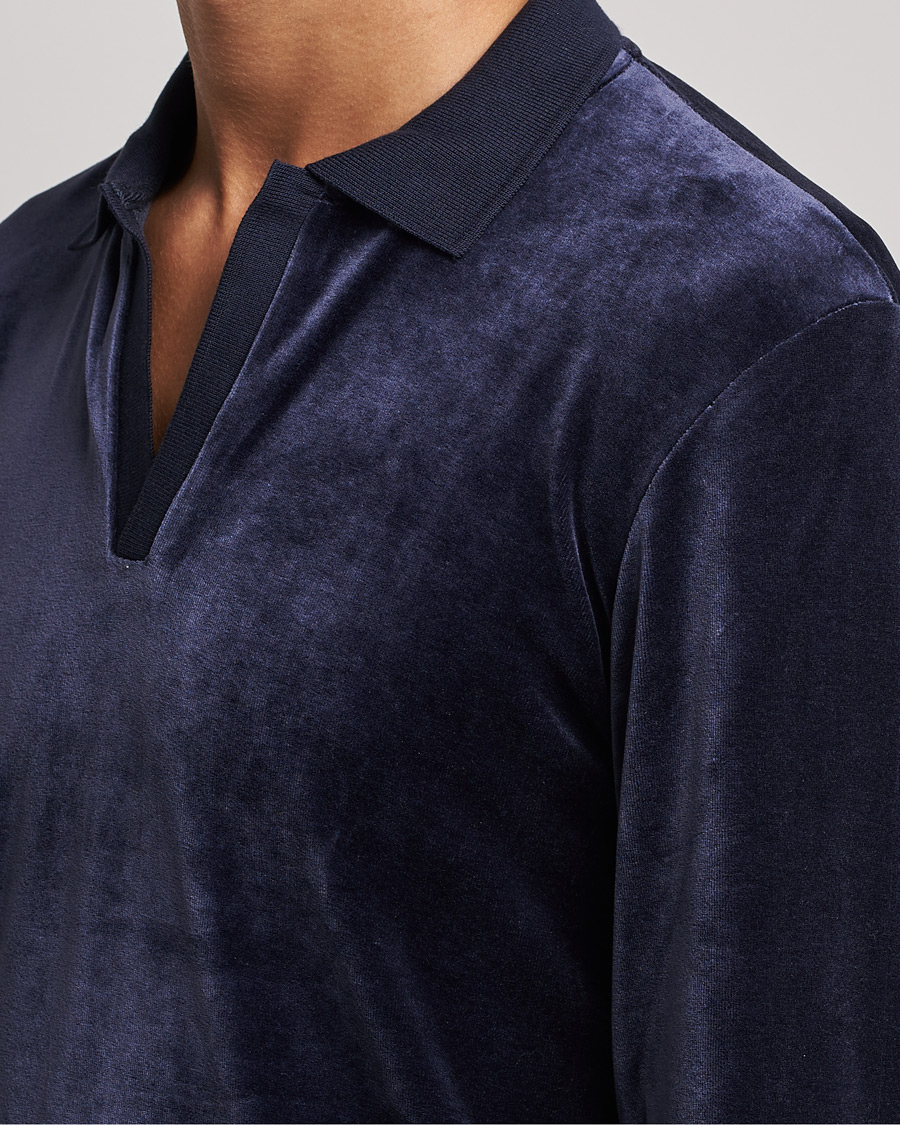 Mies | Puserot | Orlebar Brown | Bouvet Cotton/Modal Polo Night Iris