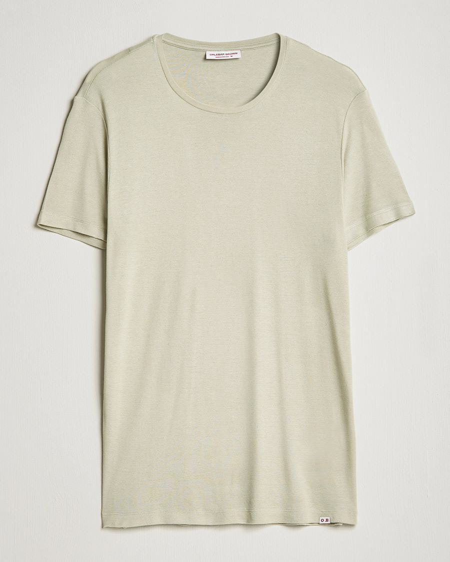 Mies | T-paidat | Orlebar Brown | OB Classic Modal/Cashmere T-Shirt Parched Green