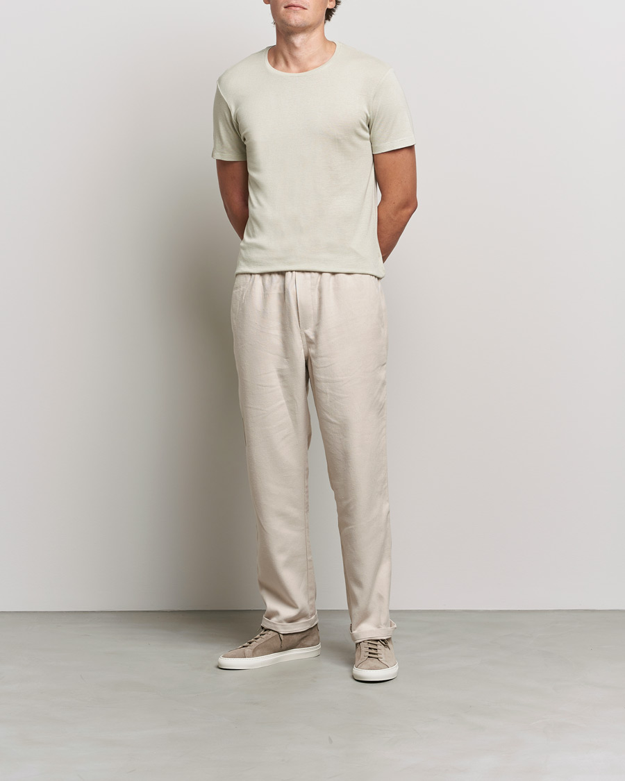 Mies | T-paidat | Orlebar Brown | OB Classic Modal/Cashmere T-Shirt Parched Green