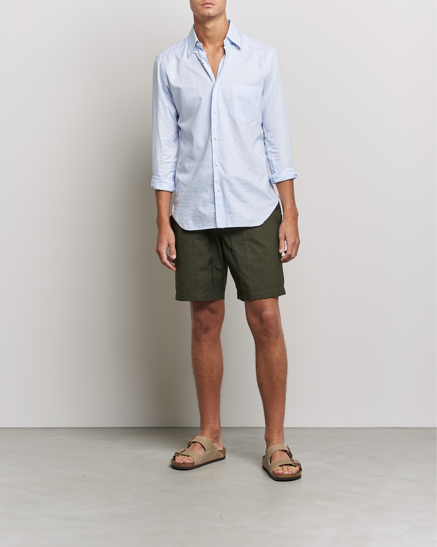 Mies | Orlebar Brown | Orlebar Brown | Castner Garment Washed Drawcord Shorts Forest Night
