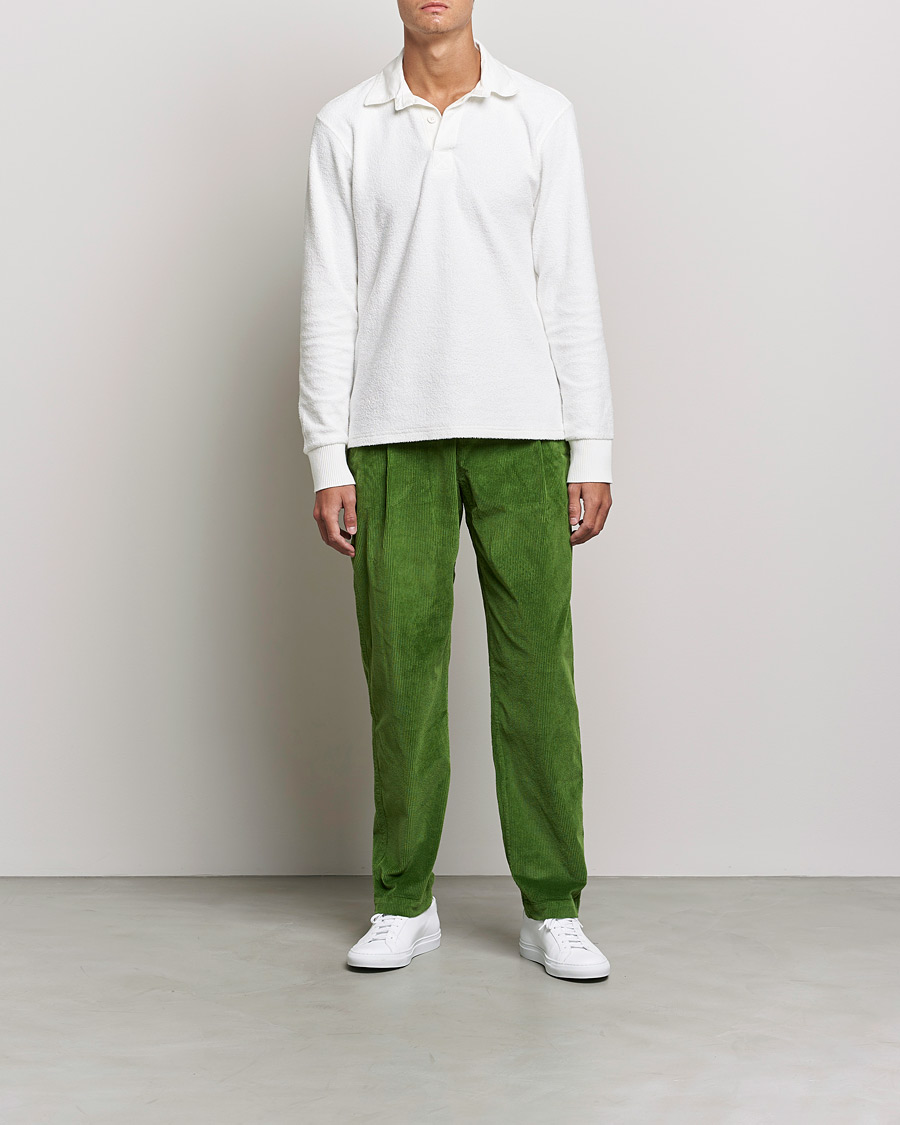 Mies | Housut | Orlebar Brown | Dunmore Cotton Cord Trousers Conifer