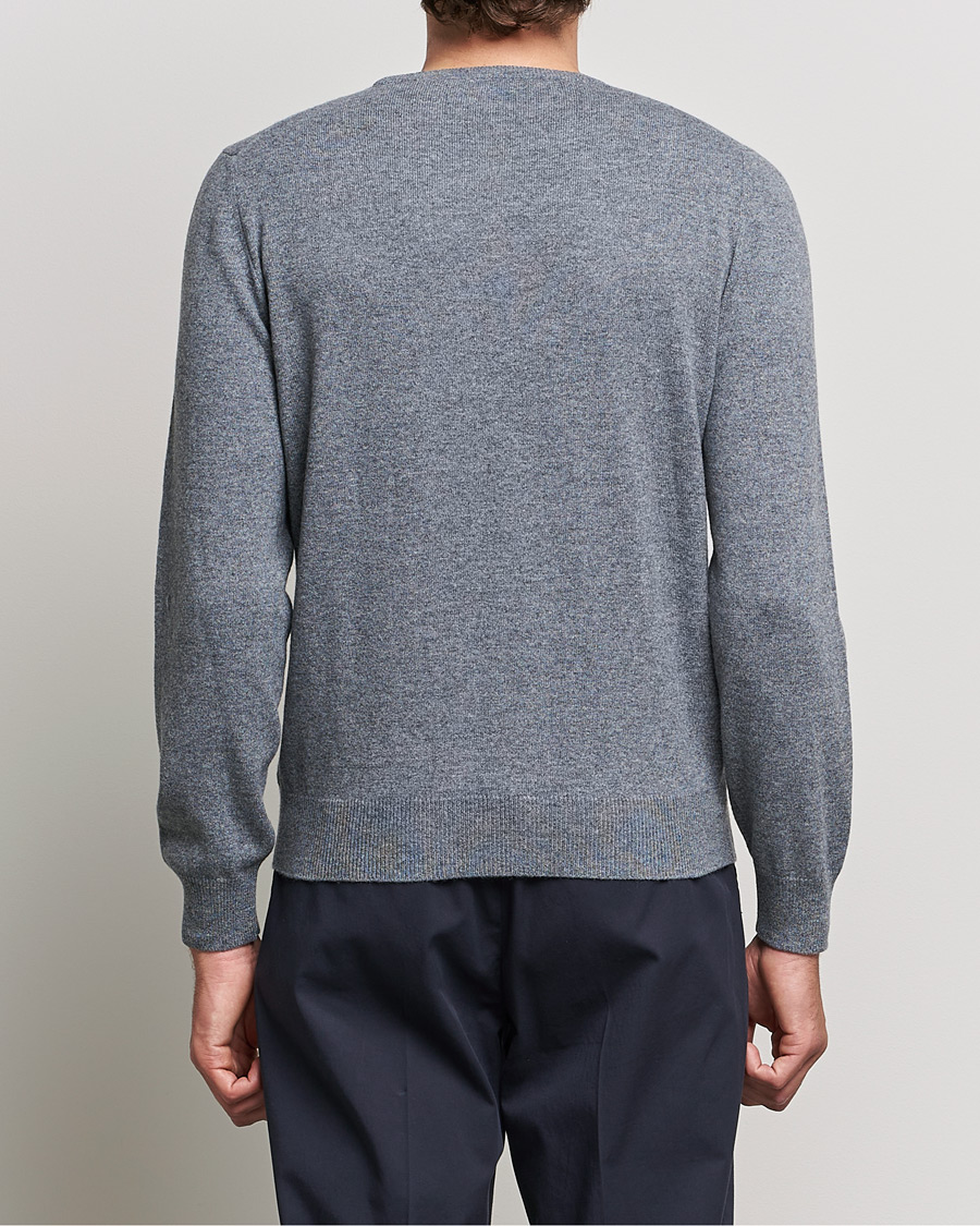 Mies | Puserot | Gran Sasso | Wool/Cashmere Crew Neck Grey