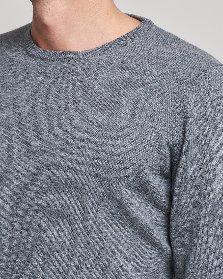 Mies | Puserot | Gran Sasso | Wool/Cashmere Crew Neck Grey
