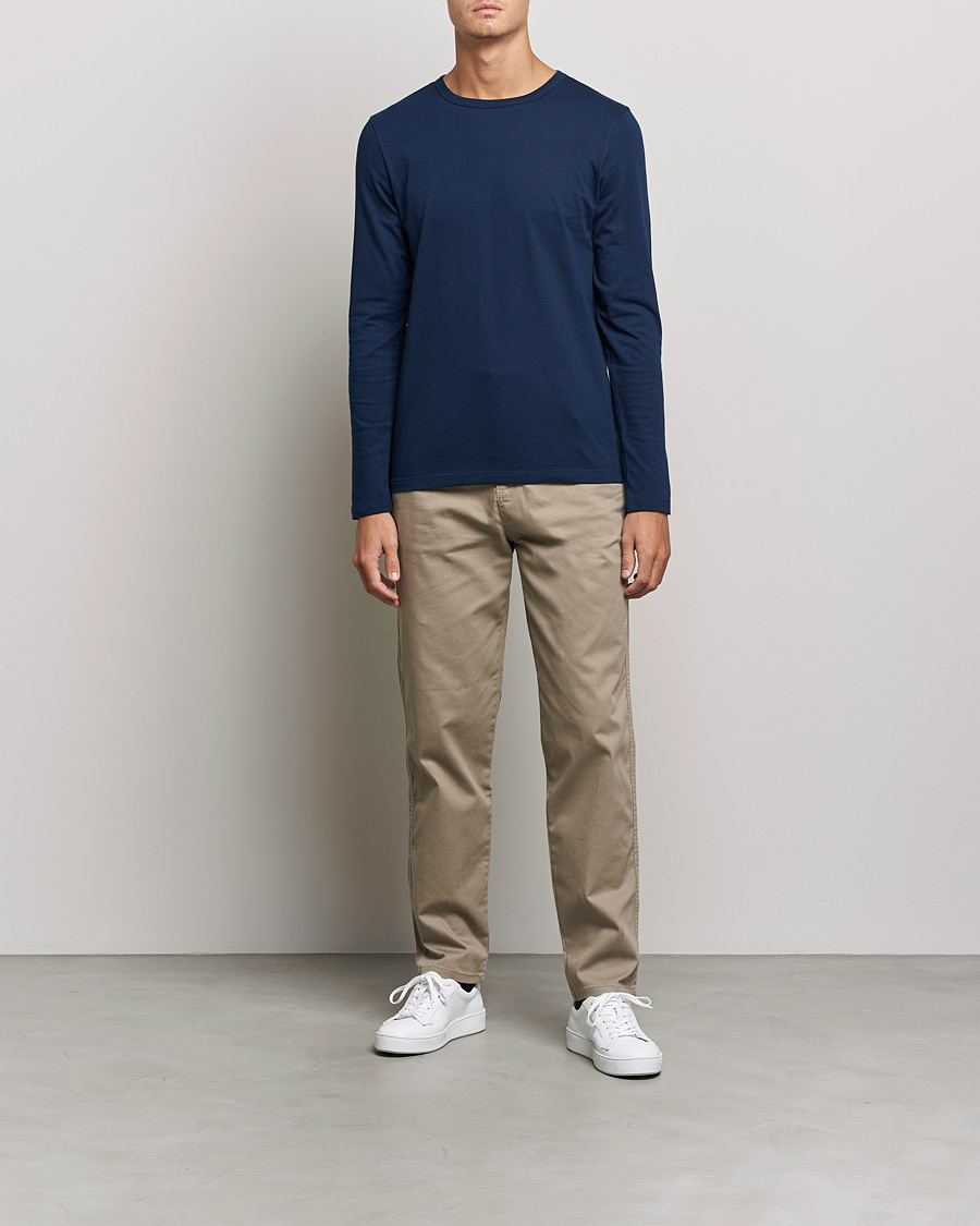 Mies | T-paidat | Merz b. Schwanen | 1950s Classic Loopwheeled Longsleeve Tee Ink